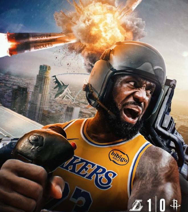 湖人首战告捷，詹姆斯率队力克火箭